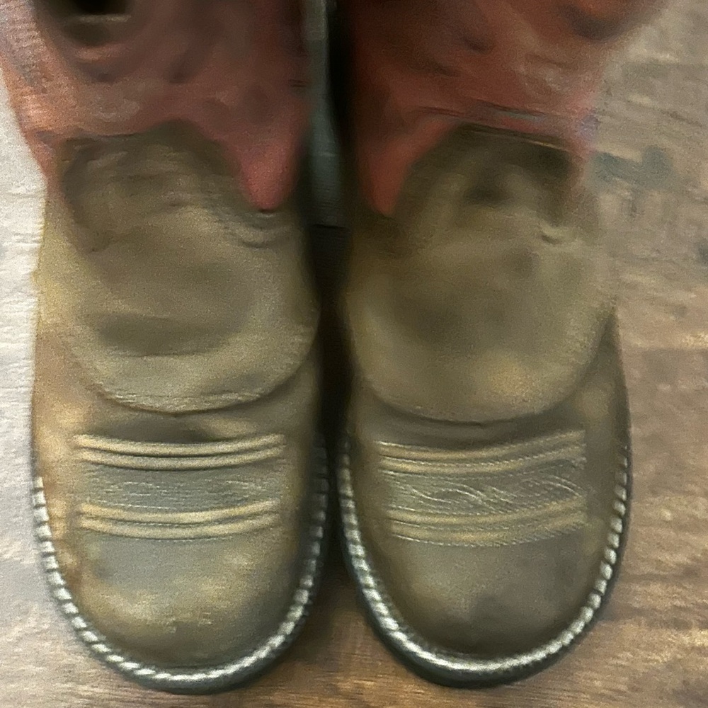 Ariat Brown and Tan Western Boots size 7.5M style #16702 - Picture 10 of 14